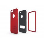Wholesale Apple iPhone 5 5S Strong Armor Hybrid with Stand (Red)
